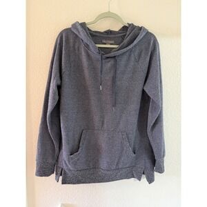 Peace & Pearls Pullover Hoodie steel blue Comfy Casual Sweater Medium